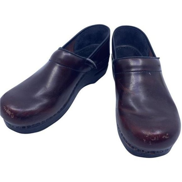 Dansko Shoes - Dansko Burgundy Black Mulesslides Size Eu